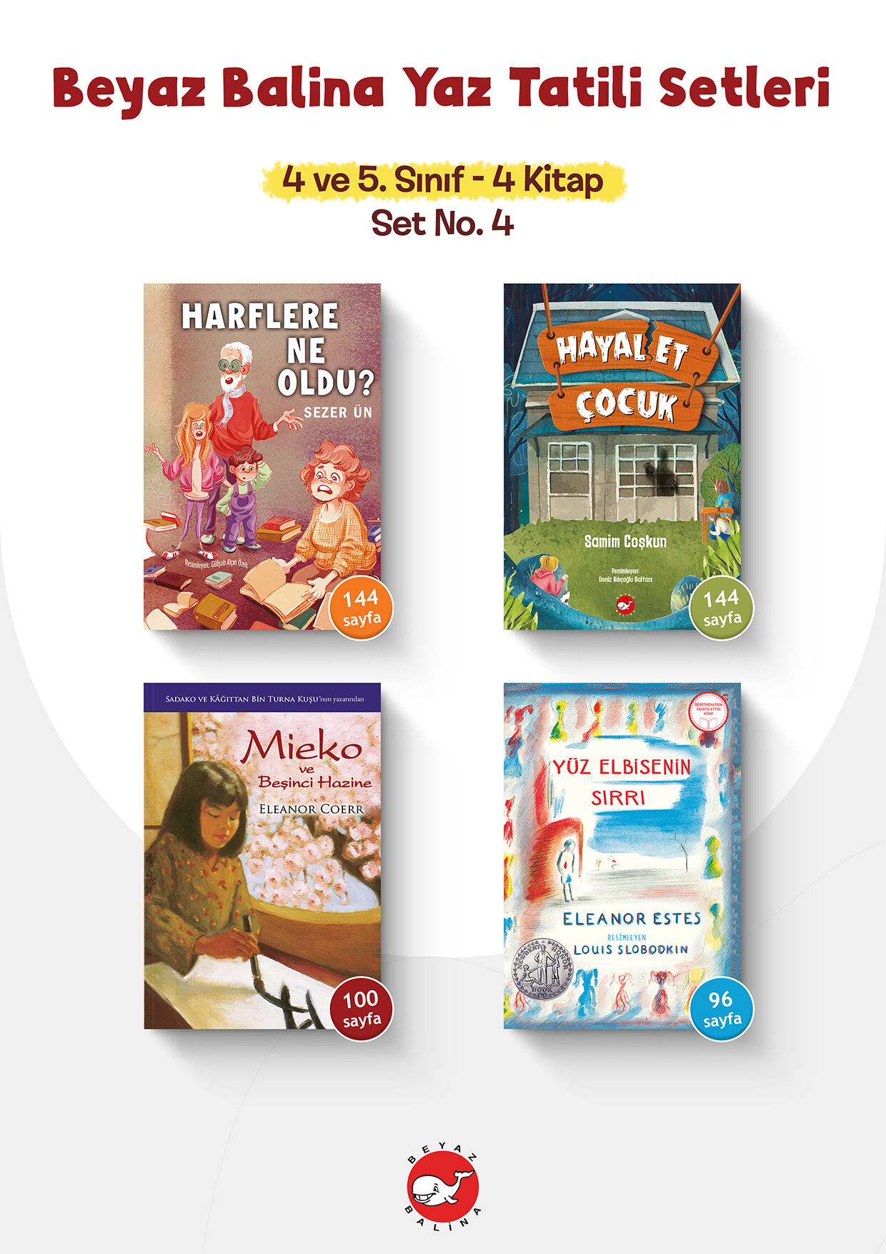 4 VE 5. SINIF - 4 KİTAP SET NO: 4